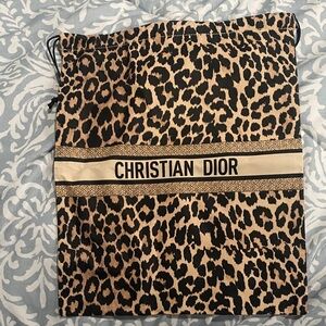 Dior Leopard Print Cosmetic Bag